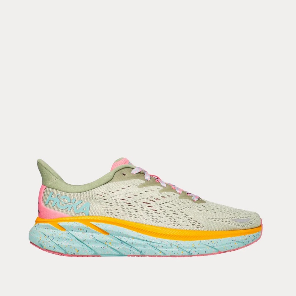 Hoka x Free People Clifton Seaweed Green Tea